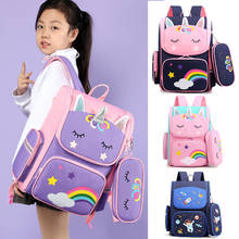 Cartoon 3D Creative Unicorn Primary Children School Bags Girls Cute Kids Backpack Light weight Waterproof Schoolbags+pencil case 2024 - buy cheap