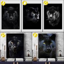 Poster Prints The Panther on Black Canvas Oil Painting Art Wall Pictures Home Decor No Frame 2024 - buy cheap