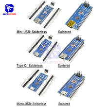 diymore Mini USB/Micro USB/Type-C Adapter CH340 Nano V3.0 ATMEGA328P-MU ATMEGA328 Microcontroller Development Board for Arduino 2024 - buy cheap