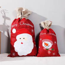 Рождественский Подарочный пакет, снежинка, снеговик, Санта-Клаус, сумка для конфет с новым годом 2022, товары для рождественской вечеринки 2024 - купить недорого