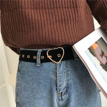 Velvet Ladies Long Belt Heart-shaped Round Square Pin Buckle High Quality Waist Strap Jeans Dress Women Decorations Waistband 2024 - buy cheap