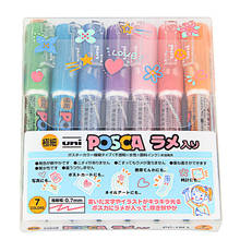 Uni mitsubishi Posca PC-1M Paint Marker Writing Pen Extra-Fine Tip 0.7mm 7 Colors/Set 2024 - buy cheap