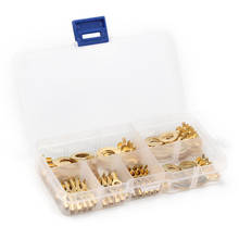 150PCS Ring Terminal Kit Electrical Wire Connectors Crimp Connector kit Brass Non-insulated Crimp Terminal Assortment 2024 - buy cheap
