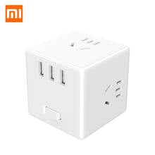 Upscale Xiaomi Mijia cube converter protection design Strip 3USB Socket PD Fast Charger plug-in Power electric tow board 2024 - buy cheap