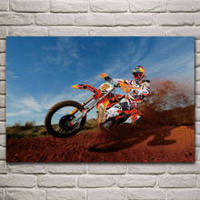 motocross sport motorcycle sports bike posters on the wall picture home living room decoration for bedroom KL269 2024 - buy cheap