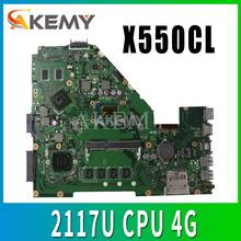 Para ASUS R510C Y581C X550C X550CL X550CC X552C laptop motherboard testado 100% trabalho original mainboard 1007U/2117U CPU 4G 2024 - compre barato