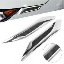 Car Eyebrow Molding Cover Trim Styling Headlight Decorate For Toyota RAV4 2019 2020 RAV 4 ABS Plastic 2Pcs 2024 - buy cheap