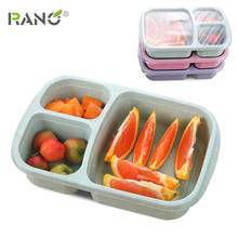 RANO RN-LB04 многоразовый контейнер для еды, контейнер для еды, 3 отсека с крышками, Ланч-бокс для микроволновой печи 2024 - купить недорого