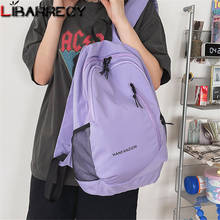 Mochila de diseño de letras para mujer, bolso escolar de Nylon de alta calidad con doble cremallera, para ordenador portátil juvenil, estudiante, novedad de 2021 2024 - compra barato