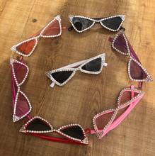 Óculos de sol infantil zaolihu, óculos de luxo com proteção uv400, 7 cores, olho de gato e diamante, para bebês de 4 a 12 anos 2024 - compre barato