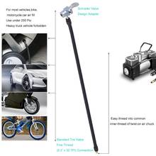 Ar inflator mangueira adaptador de bloqueio mandril de ar com mangueira para bicicleta motor carro pneu c63b 2024 - compre barato