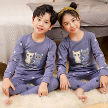 Пижама детская, для мальчиков и девочек, хлопок, От 3 до 13 лет 2024 - купить недорого