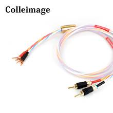 Colleimage 4N OFC HIFI Silver plated speaker cable is designed for use in professional hi-fi systems 2024 - buy cheap