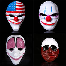Máscaras de payaso con la bandera de los Estados Unidos para Halloween, máscara de fiesta de disfraces, miedo, payaso, Carnaval, día de pago, 2, divertido y Horrible, accesorio máscara, suministros 2024 - compra barato