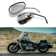 Chrome Motorcycle Rear View Mirrors 10MM For Honda Shadow Aero 750 2005 2006 Rearview Side Mirrors Motor Accessories 2024 - buy cheap