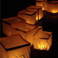 10pcs/lot Chinese Floating Water Lantern Water Light Paper Lanterns Wedding Party Decor 15*15*15cm 2024 - buy cheap