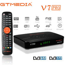 Новинка 2020, спутниковый ТВ-приемник GTMEDIA V7 Pro DVB-S2/S2X + DVB-C, обновленный ТВ-тюнер от V7 Plus, поддержка 4G dongle, USB Wi-Fi декодер 2024 - купить недорого