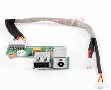 Новый разъем питания постоянного тока с кабелем, плата USB 90 Вт для ноутбука HP Pavilion DV6000 2024 - купить недорого