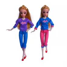 Ropa Deportiva de Yoga para muñeca Barbie, conjunto de camisa y pantalones, ropa para casa de muñecas, 1/6 2024 - compra barato