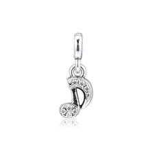 Beads fits For Bracelets Necklaces 100% 925 Sterling-Silver-Jewelry Signature Me My Musical Note Charms Free Shipping 2024 - buy cheap