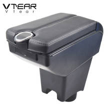 Vtear For Dacia Renault Sandero Armrest Interior Center Console Arm Rest Storage Box Accessories Car-Styling Parts 2018 2017 2024 - buy cheap