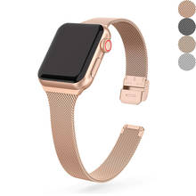 strap for Apple watch 6/se/5/4/3/2 metal watchband for iwatch apple watch band 40mm 38mm 42mm 44mm stainless steel bracelet 2024 - buy cheap