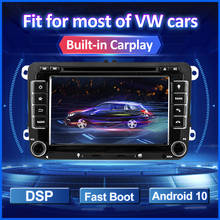Android 10 Car Radio DVD For Volkswagen VW Passat B6 B7 Polo Golf Jetta Skoda Octavia Seat Multimedia Player 2 Din GPS 7 inch 2024 - buy cheap