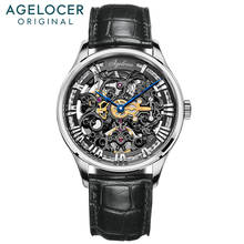 AGELOCER 2020 Skeleton Watch Men Mechanical Watches Top Brand Luxury Male Clock Business Mens Watch Hodinky Relogio Masculino 2024 - buy cheap