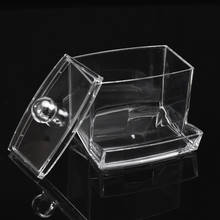 Acrylic Cotton Swabs Storage Holder Box Portable Transparent Makeup Cotton Pad Cosmetic Container Jewelry Organizer Case 2024 - buy cheap