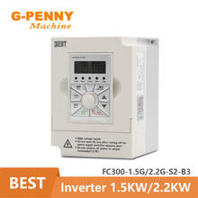 BEST Inverter VFD 1.5KW/2.2KW 220V Variable Frequency Drive for spindle motor speed control 1000Hz 3-phase output 2024 - buy cheap