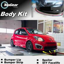 Bumper Lip Deflector Lips For Renault Twingo Front Spoiler Skirt For TopGear Friends to Car Tuning / Body Kit / Strip 2024 - buy cheap