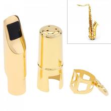 Saxofone profissional, bocal de ouro banhado a ouro, soprano, bocal 5 peças para música clássica 2024 - compre barato