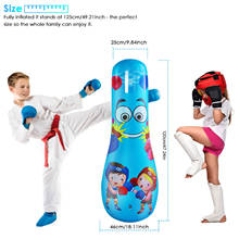 Saco de boxeo inflable Unisex para niños, herramienta de entrenamiento de Fitness, gimnasio en casa 2024 - compra barato