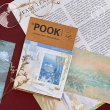 Tarjeta postal de oficina de correos de impresión, pintura al óleo de Monet, tarjetas de felicitación, tarjeta de mensaje, papelería de regalo, 30 unids/set por juego 2024 - compra barato