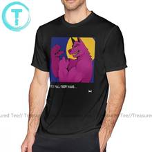 Camiseta de hombre lobo rosa, camiseta de Hombre Lobo de manga corta, bonita camiseta de playa para hombre, Camiseta de algodón con estampado de talla grande 2024 - compra barato