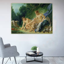 Citon Francois Boucher《Diana after the bath》Canvas Art Oil Painting Artwork Picture Wall Decor Background Home indoor Decoration 2024 - buy cheap