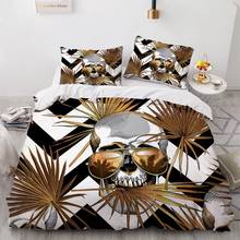 3D Skull Cool Simple Bedding Sets Duvet Quilt Cover Set Comforter Bed Linen Pillowcase King Queen Full Double Size Home Texitle 2024 - buy cheap