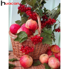 Huacan 5d Diamond Painting Fruit New Arrivals Embroidery Mosaic Apple Basket Home Decoration Diamond Art 2024 - buy cheap