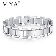Высококачественный мужской браслет V.YA из нержавеющей стали, украшение своими руками, лучший подарок на день рождения 2024 - купить недорого