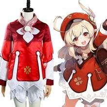 Game Genshin Impact - Klee Cosplay Costume Coat Hat Outfits Halloween Carnival Suit 2024 - buy cheap
