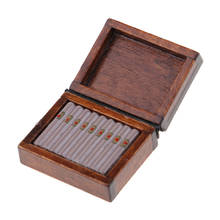 Caja de cigarros de madera en miniatura, Humidor de tabaco para 1/12 muñecas, accesorios de decoración para escenas de vida en casa 2024 - compra barato