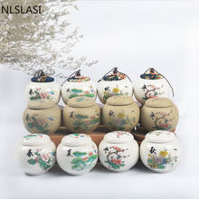 Chinese Style Ceramic Tea Jar Sugar Bowl Spice Jars Spices Storage Box Chinese Small Candy Jar Tea Caddy Small Home Decoration 2024 - buy cheap