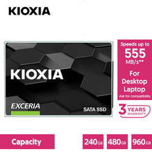 Kioxia ssd tc10 2.5 ''sata iii disco rígido interno, para laptop, desktop, pc, tlc, 240gb, 480gb, 960gb 2024 - compre barato