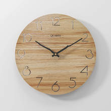 Reloj de pared 3D de madera nórdica de 12 pulgadas, diseño hueco, decoración creativa de Arte de pared para cocina, reloj colgante de número, decoración del hogar 2024 - compra barato