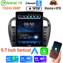 9.7" Vertical Style Car Media Player GPS For Mitsubishi Mirage Attrage GT G4 2012-2018 Android 10 360 Camera PX6 4+64G Radio DSP 2024 - buy cheap