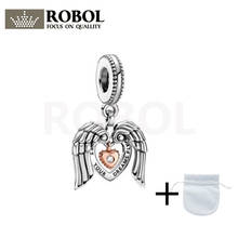 Fashionable and Elegant Winged Heart Pendant 100% 925 Sterling Silver Jewelry for Women 789296C01 2024 - buy cheap