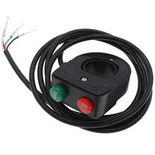 Interruptor de Faro de bocina de 12V, conjunto de interruptor de manillar de botón de encendido-apagado negro para motocicleta y Scooter 2024 - compra barato