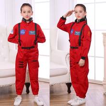 Fantasia infantil de astronauta vermelha e traje de fantasia, traje espacial para crianças e adultos, carnaval, halloween, 2020 2024 - compre barato