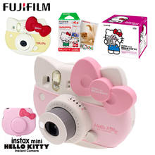 Fujifilm-câmera instax mini 8 kitty, edição limitada, instantânea, 10 folhas, filme adesivo, caixa de alça, foto, bolsa de câmera 2024 - compre barato