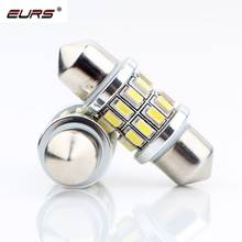 EURS 10PCS Festoon 31mm 36mm 39mm 41mm Car 3014 LED Bulb 24smd C5W C10W White Car Dome reading Map Light Auto Interior Lamp 12V 2024 - buy cheap